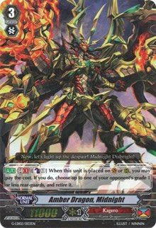 Image of Amber Dragon, Midnight (RRR) (G-LD02/003EN) [G-Legend Deck Vol.2: The Overlord Blaze]