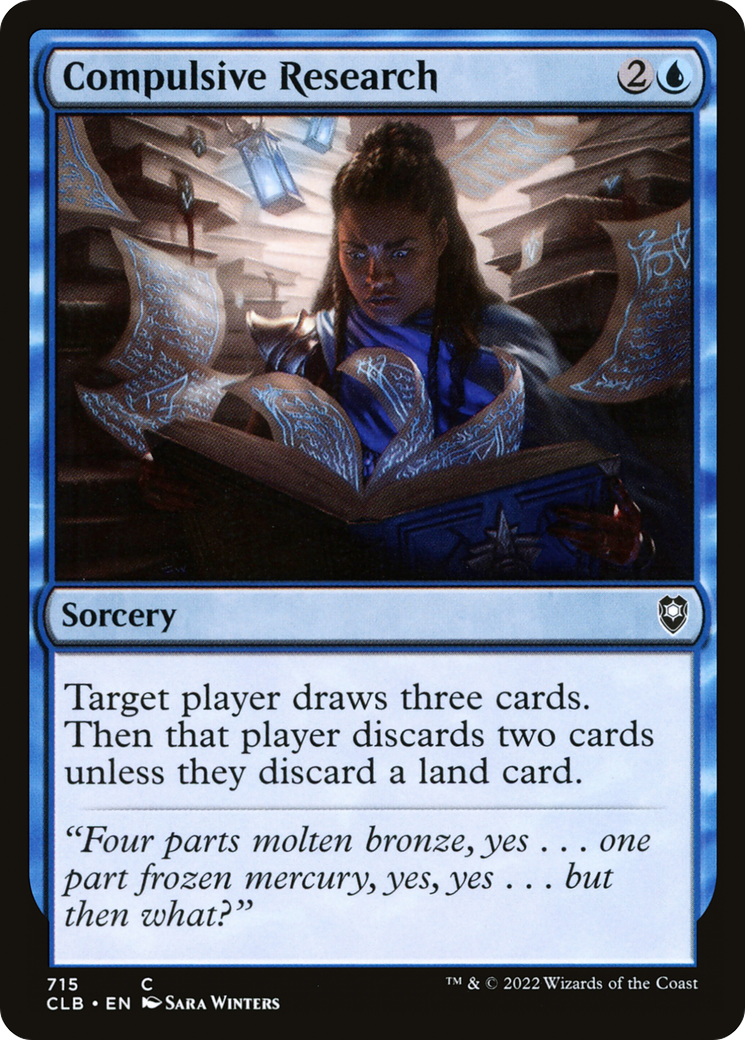 Image of Compulsive Research [Commander Legends: Battle for Baldur's Gate]