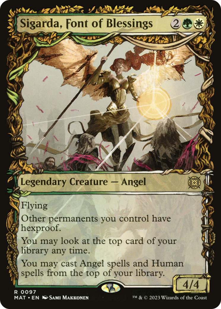 Image of Sigarda, Font of Blessings (Showcase) [March of the Machine: The Aftermath]