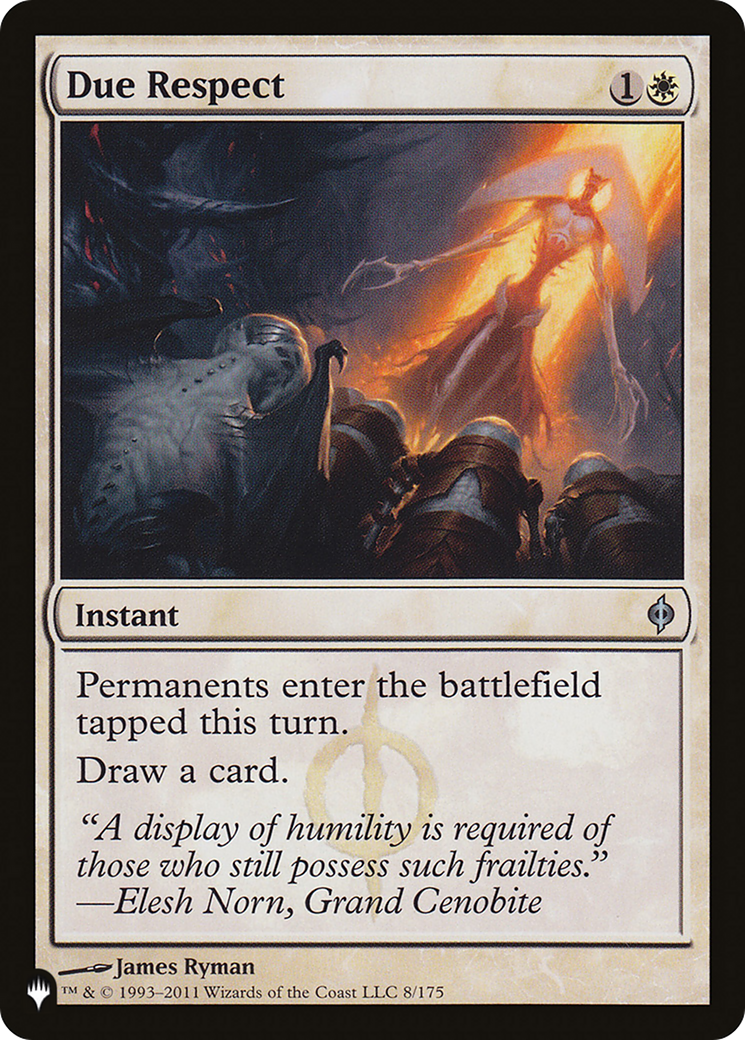 Image of Due Respect [The List]