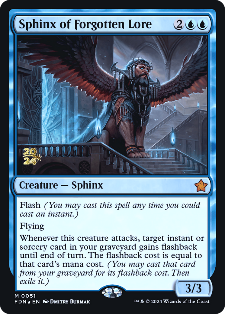 Image of Sphinx of Forgotten Lore [Foundations Prerelease Promos]