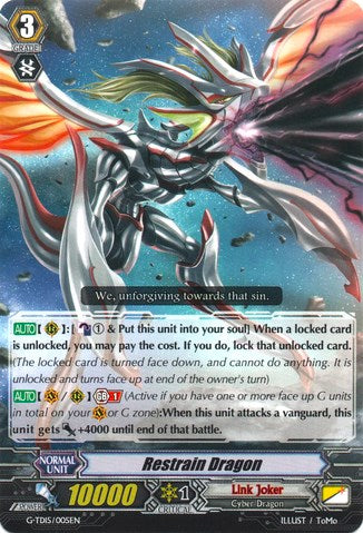 Image of Restrain Dragon (G-TD15/005EN) [Messiah Dragon of Rebirth]