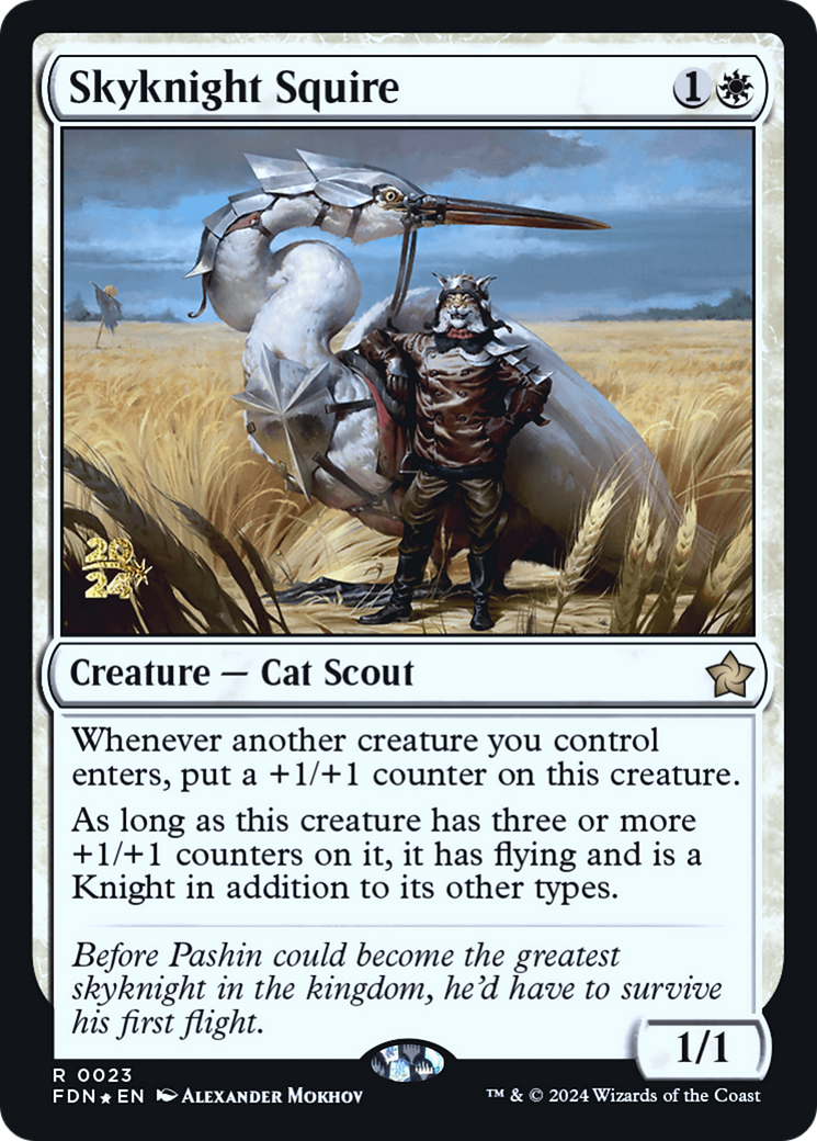 Image of Skyknight Squire [Foundations Prerelease Promos]