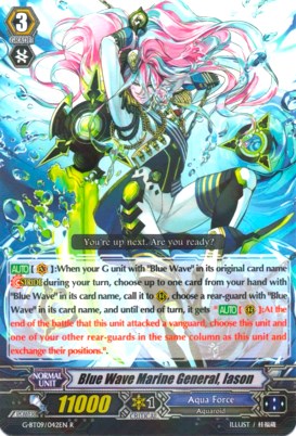 Image of Blue Wave Marine General, Iason (G-BT09/042EN) [Divine Dragon Caper]