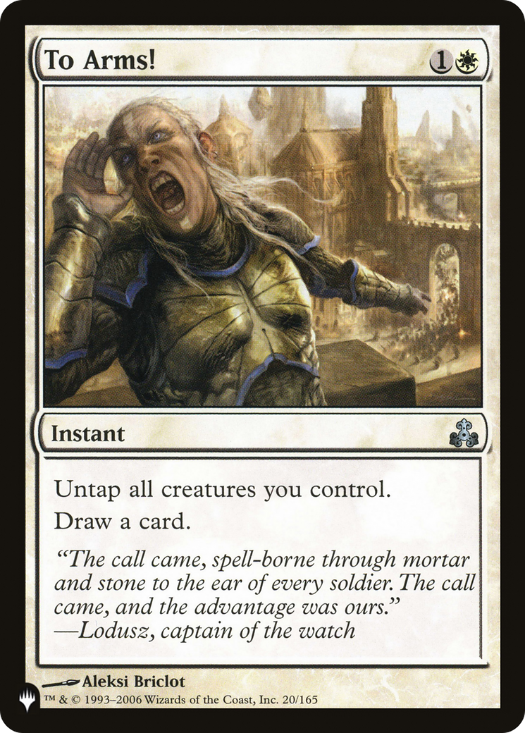 Image of To Arms! [The List]
