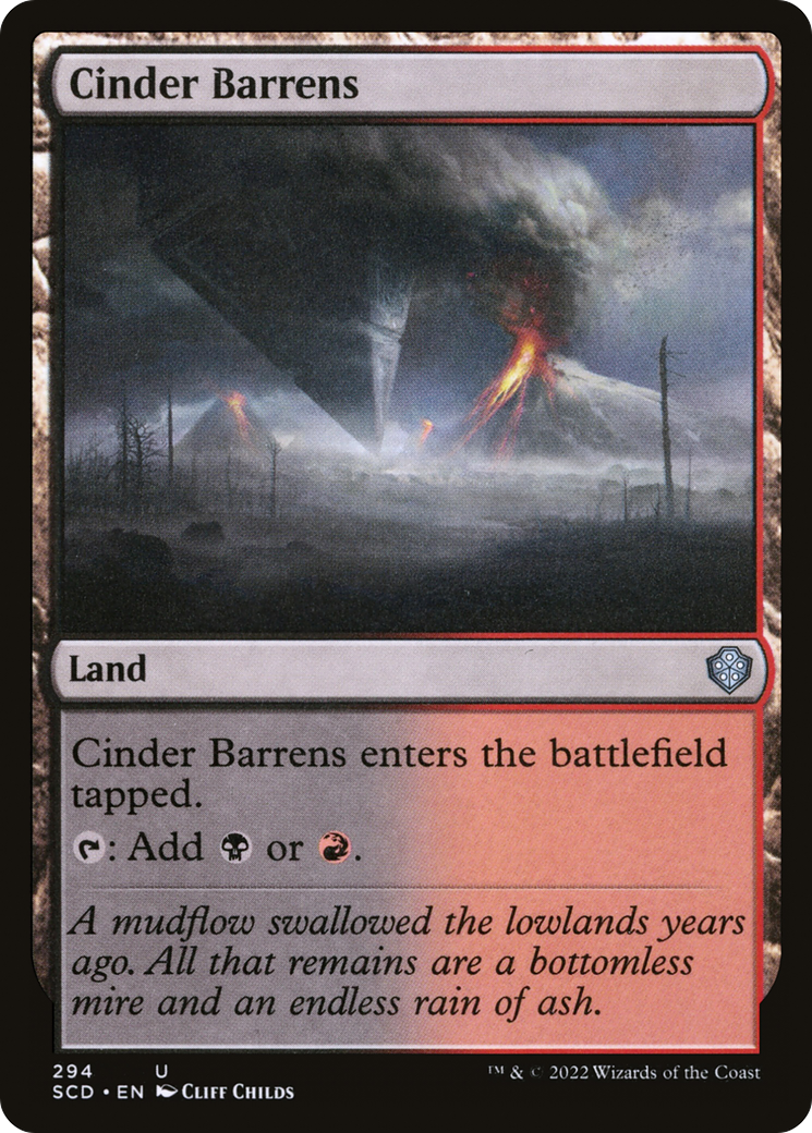 Image of Cinder Barrens [Starter Commander Decks]