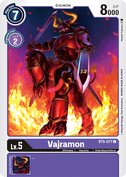 Image of Vajramon [BT5-077] [Battle of Omni]