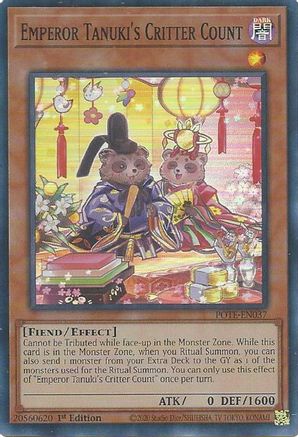 Image of Emperor Tanuki's Critter Count [POTE-EN037] Super Rare