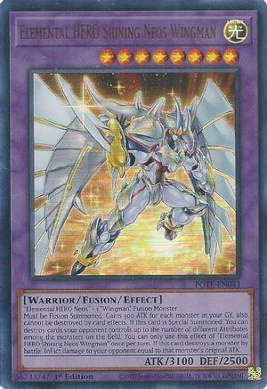 Image of Elemental HERO Shining Neos Wingman [POTE-EN041] Ultra Rare
