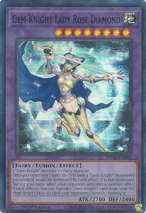 Image of Gem-Knight Lady Rose Diamond [POTE-EN044] Super Rare