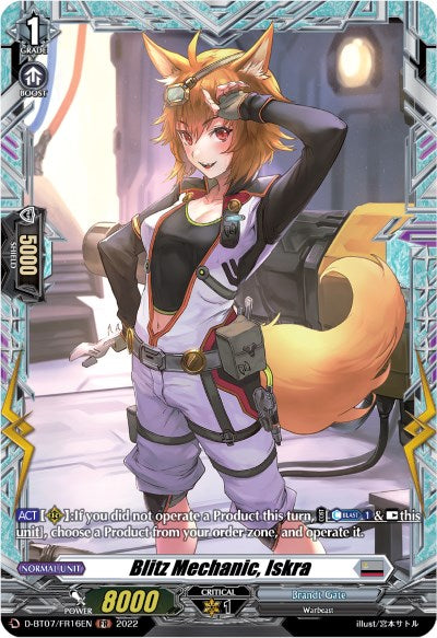 Image of Blitz Mechanic, Iskra (FR) (D-BT07/FR16EN) [Raging Flames Against Emerald Storm]