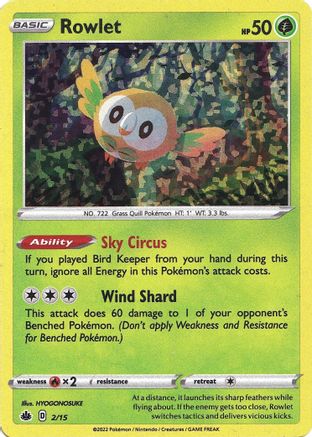 Image of Rowlet (2/15) [McDonald's Promos: Match Battle]