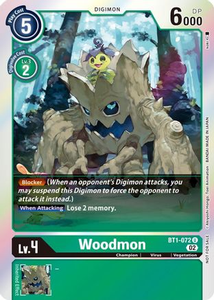Image of Woodmon [BT1-072] (Official Tournament Pack Vol. 6) [Release Special Booster Promos]