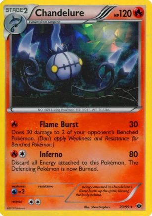 Image of Chandelure (20/99) (Cracked Ice Holo) [Black & White: Next Destinies]