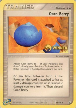Image of Oran Berry (85/109) (Winner) [EX: Ruby & Sapphire]