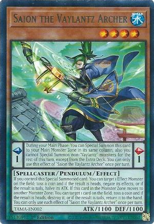 Image of Saion the Vaylantz Archer [TAMA-EN002] Rare