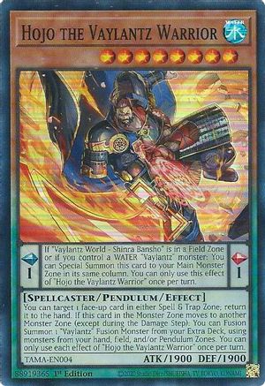 Image of Hojo the Vaylantz Warrior [TAMA-EN004] Super Rare