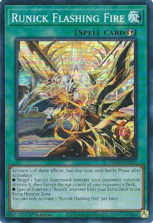 Image of Runick Flashing Fire [TAMA-EN030] Super Rare