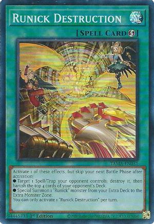 Image of Runick Destruction [TAMA-EN031] Super Rare