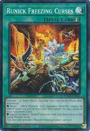 Image of Runick Freezing Curses [TAMA-EN033] Super Rare