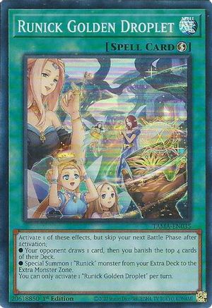 Image of Runick Golden Droplet [TAMA-EN035] Super Rare