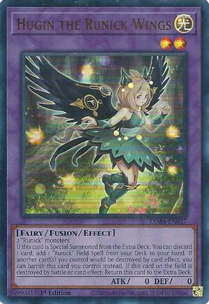 Image of Hugin the Runick Wings [TAMA-EN037] Ultra Rare