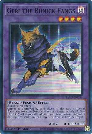 Image of Geri the Runick Fangs [TAMA-EN039] Super Rare