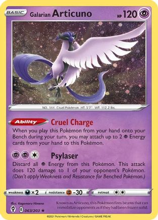 Image of Galarian Articuno (063/203) (Cosmos Holo) [Sword & Shield: Evolving Skies]