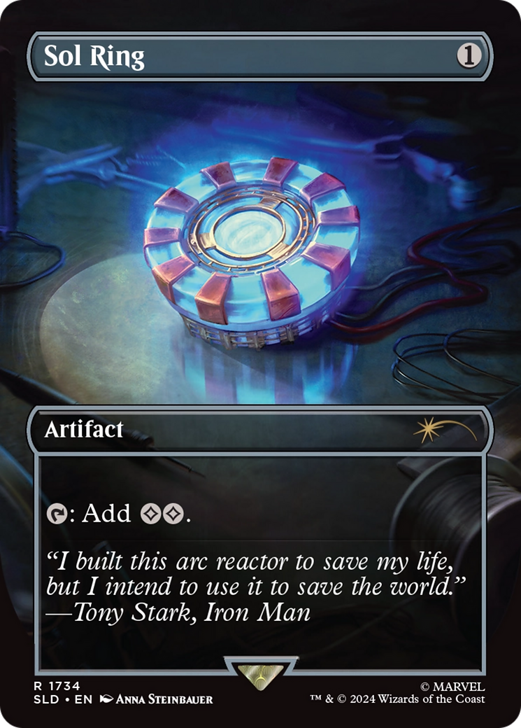 Image of Sol Ring (SLD-1734) - Secret Lair Drop (Borderless) Foil