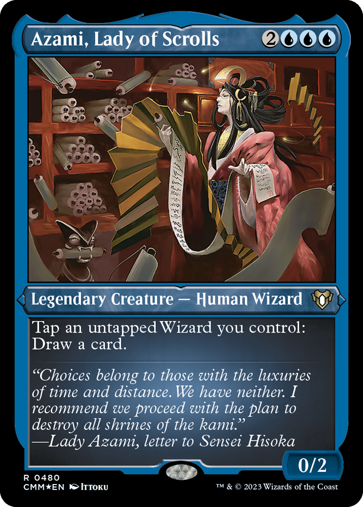Image of Azami, Lady of Scrolls (Foil Etched) [Commander Masters]