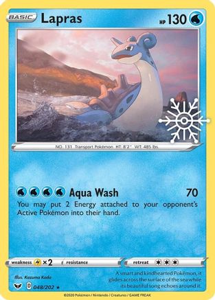 Image of Lapras (048/202) (Holiday Calendar) [Sword & Shield: Base Set]