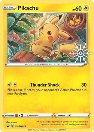 Image of Pikachu (SWSH153) (Holiday Calendar) [Sword & Shield: Black Star Promos]