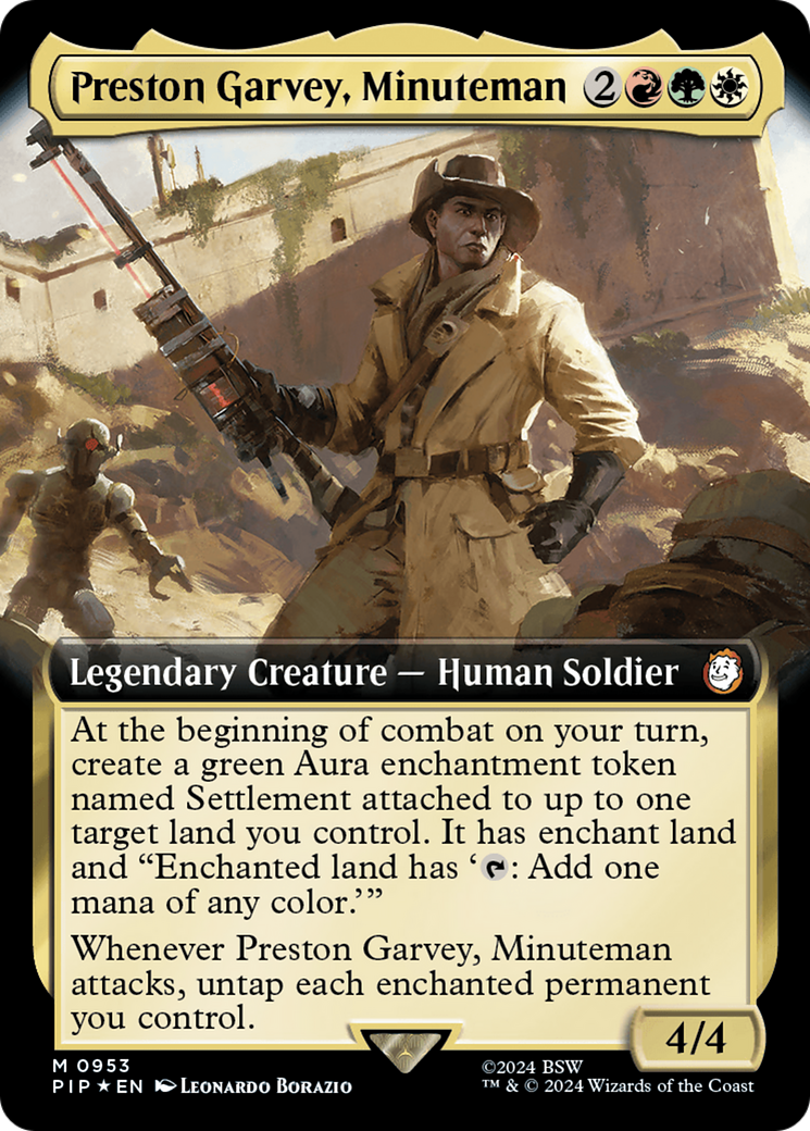 Image of Preston Garvey, Minuteman (Extended Art) (Surge Foil) [Fallout]