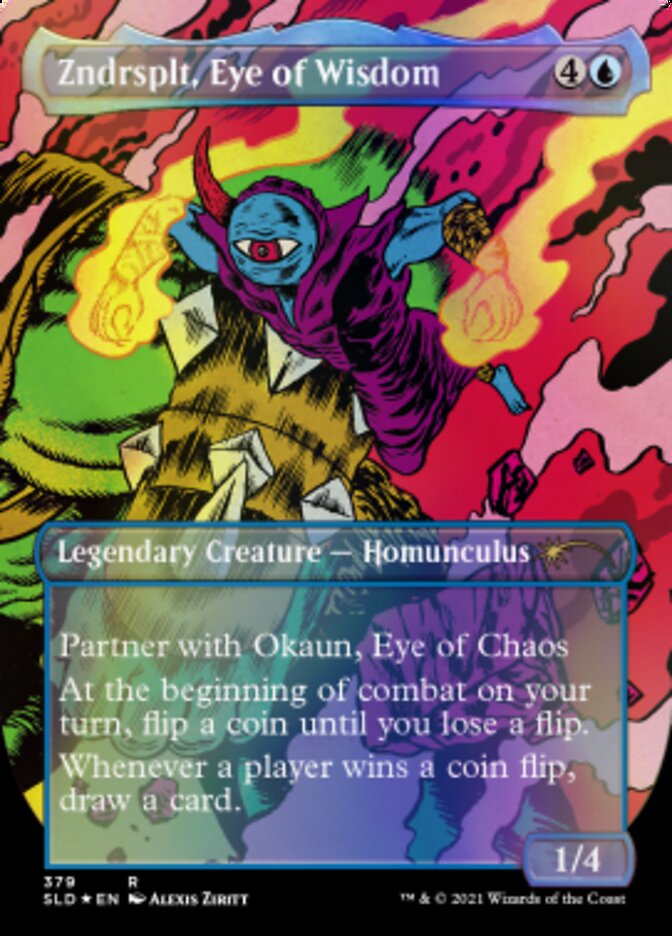 Image of Zndrsplt, Eye of Wisdom // Zndrsplt, Eye of Wisdom (Borderless) [Secret Lair Drop Series]