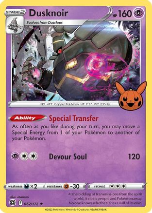 Image of Dusknoir (062/172) [Trick or Trade]