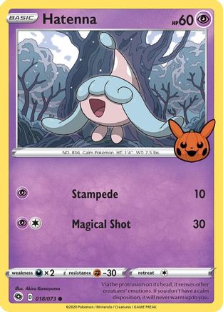 Image of Hatenna (018/073) [Trick or Trade]