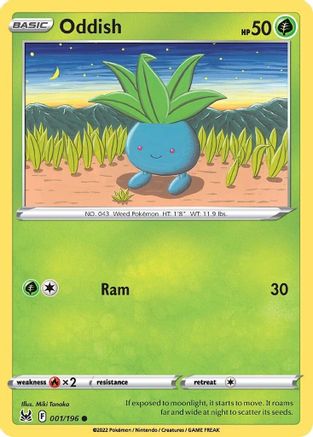 Image of Oddish (001/196) [Sword & Shield: Lost Origin]