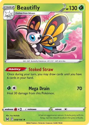 Image of Beautifly (008/196) [Sword & Shield: Lost Origin]
