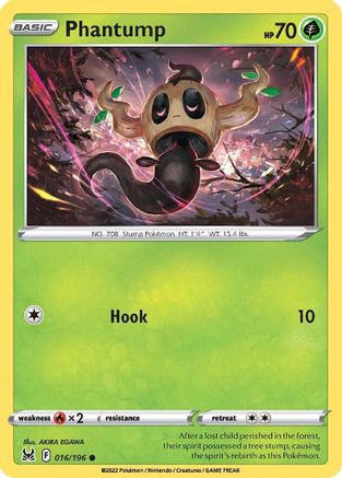 Image of Phantump (016/196) [Sword & Shield: Lost Origin]