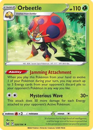 Image of Orbeetle (020/196) [Sword & Shield: Lost Origin]