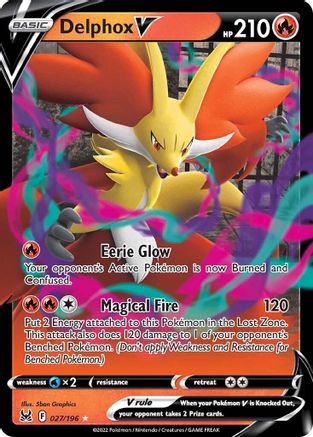 Image of Delphox V (027/196) [Sword & Shield: Lost Origin]