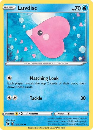 Image of Luvdisc (038/196) [Sword & Shield: Lost Origin]
