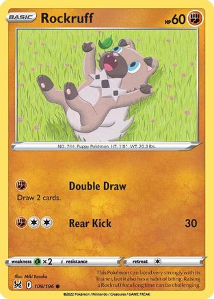 Image of Rockruff (109/196) [Sword & Shield: Lost Origin]