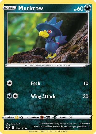 Image of Murkrow (114/196) [Sword & Shield: Lost Origin]