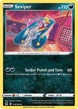 Image of Seviper (116/196) [Sword & Shield: Lost Origin]