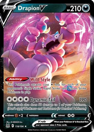 Image of Drapion V (118/196) [Sword & Shield: Lost Origin]