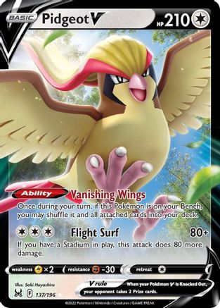 Image of Pidgeot V (137/196) [Sword & Shield: Lost Origin]