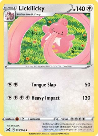 Image of Lickilicky (139/196) [Sword & Shield: Lost Origin]