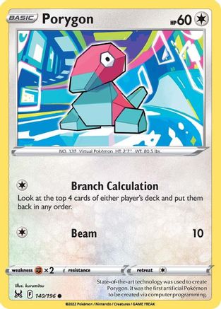 Image of Porygon (140/196) [Sword & Shield: Lost Origin]