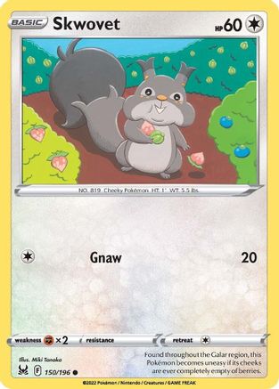 Image of Skwovet (150/196) [Sword & Shield: Lost Origin]